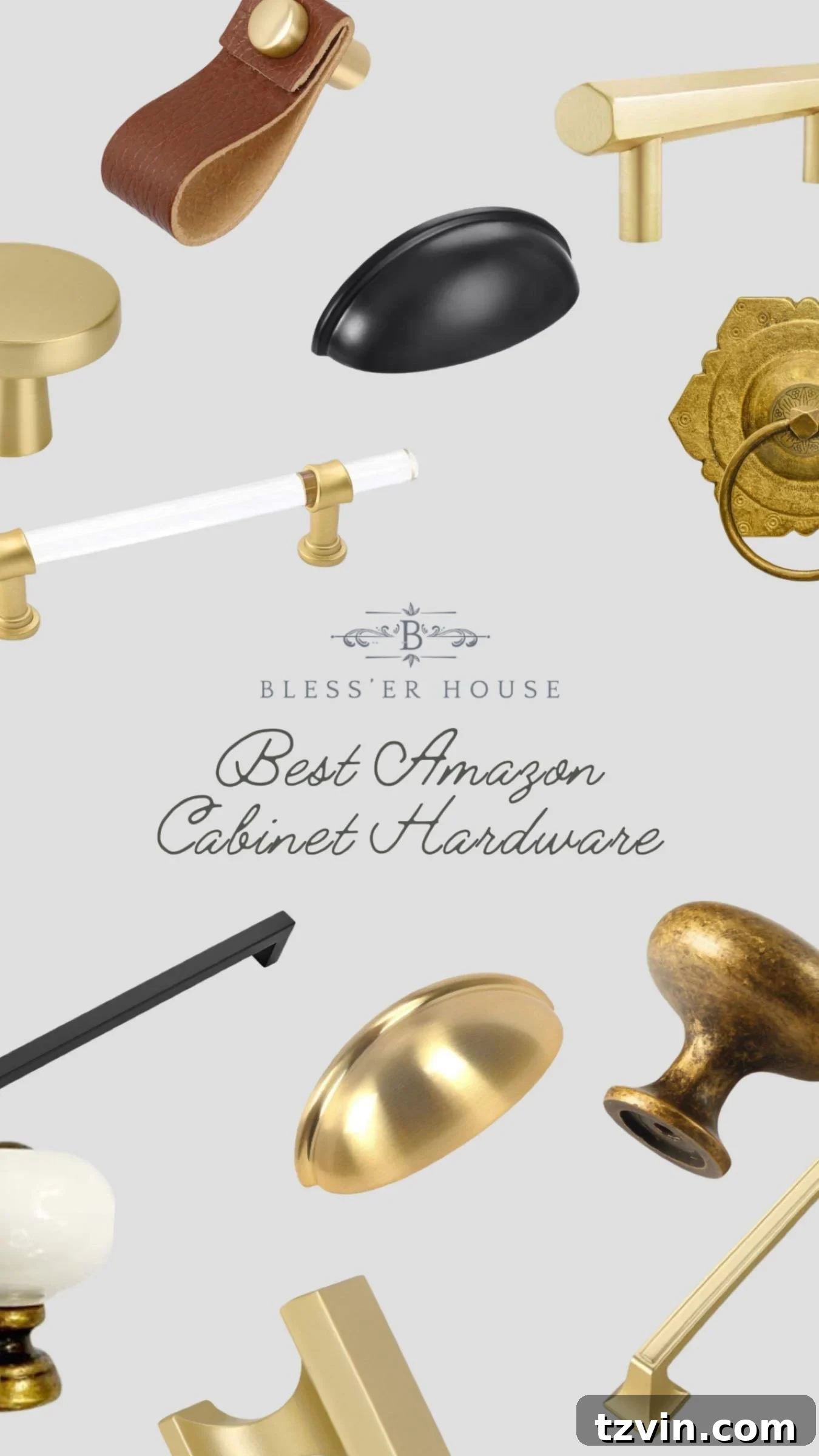 Find Your Perfect Furniture and Cabinet Hardware 19 best Amazon cabinet hardware graphic