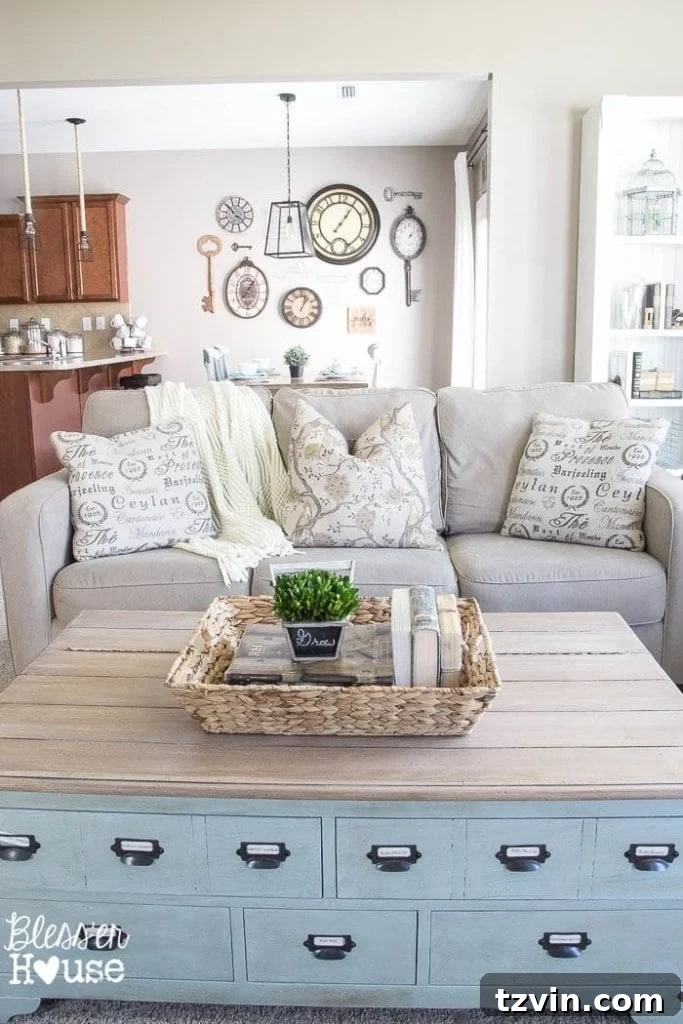 Unlock Vintage Style: DIY Faux Plank Card Catalog Coffee Table 18 DIY Faux Planked Card Catalog Coffee Table | blesserhouse.com