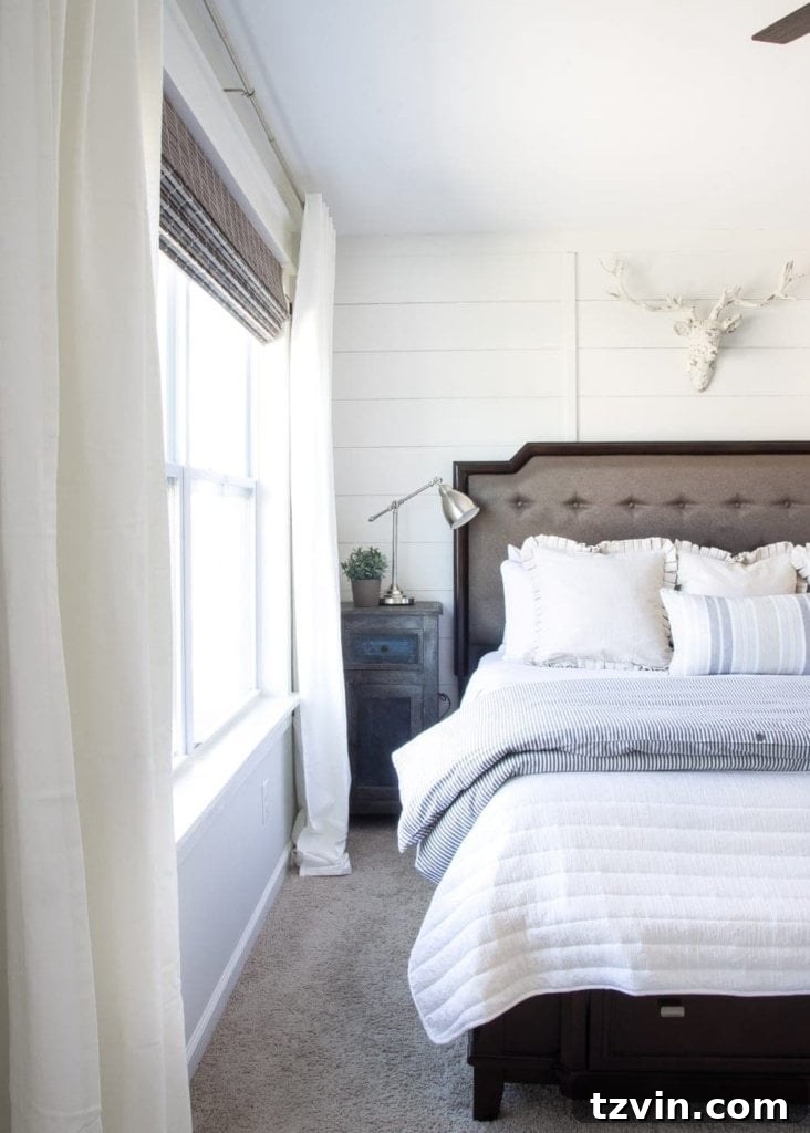 3 Smart Ways to Elevate Basic Windows 10 Industrial Task Lamps in Rustic Modern Master Bedroom