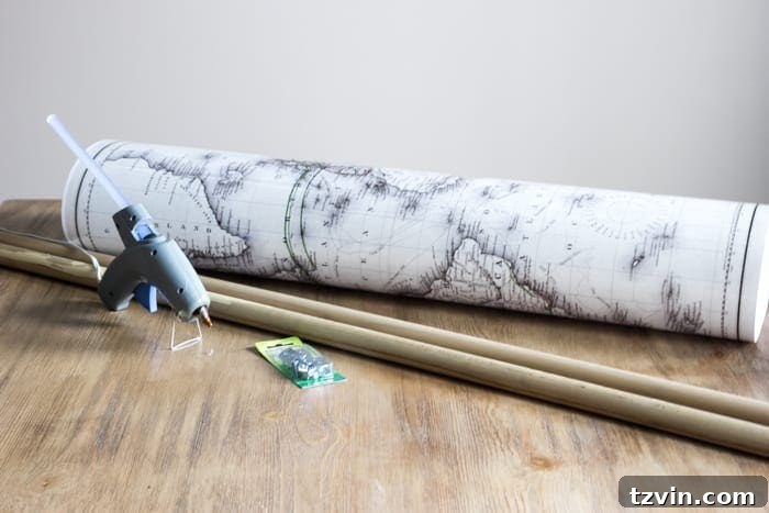 Office Space with DIY Map