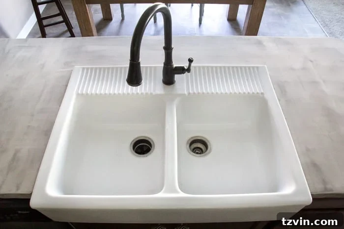Preparing concrete countertops for sealing