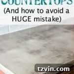 Transform Your Kitchen: DIY Concrete Countertops Over Laminate 26 DIY Feather Finish Concrete Countertops and How to Avoid a Huge Mistake | blesserhouse.com - A thorough step-by-step tutorial with useful tips and advice on what not to do.