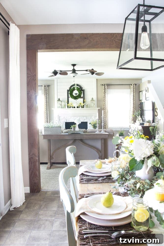 My 2016 Summer House Reveal 22 Wood Beam Doorway