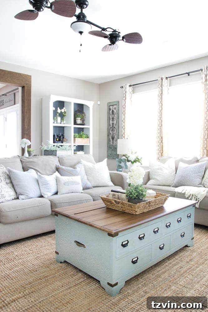 My 2016 Summer House Reveal 24 Card Catalog Coffee Table