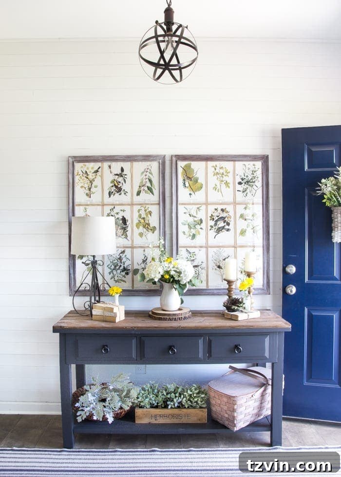 My 2016 Summer House Reveal 7 Foyer Decor