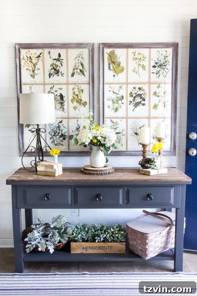 My 2016 Summer House Reveal 9 Foyer Table