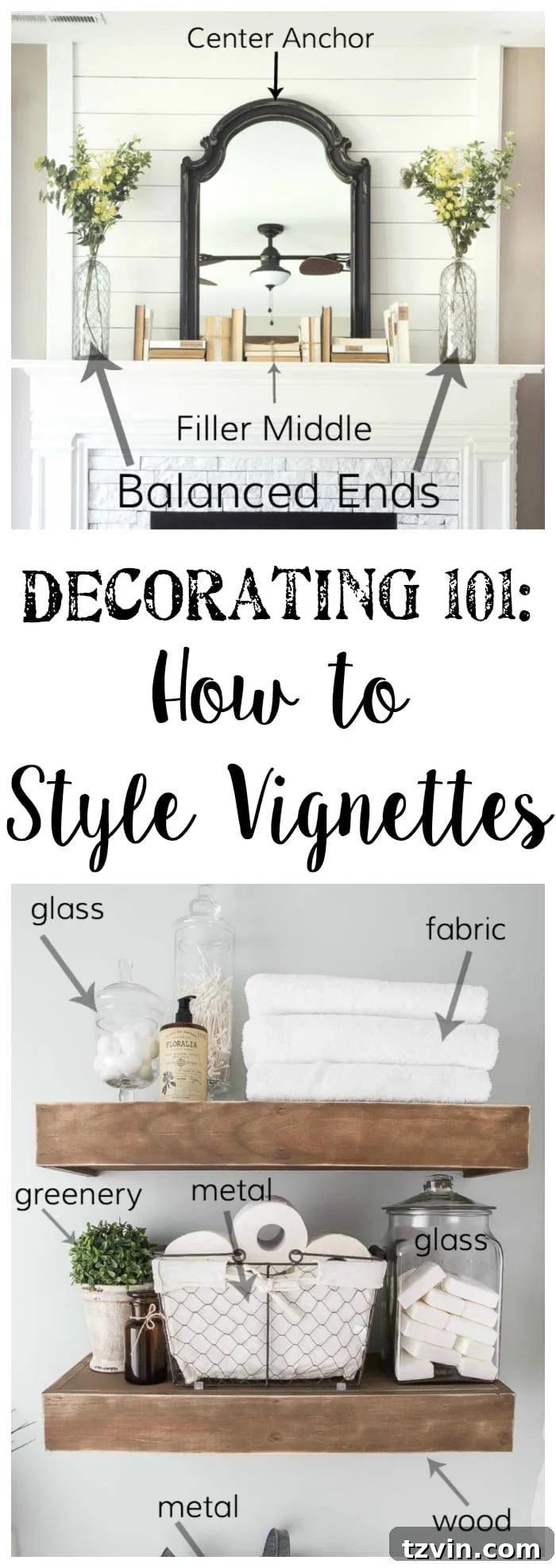 Decorating 101 How to Style Vignettes
