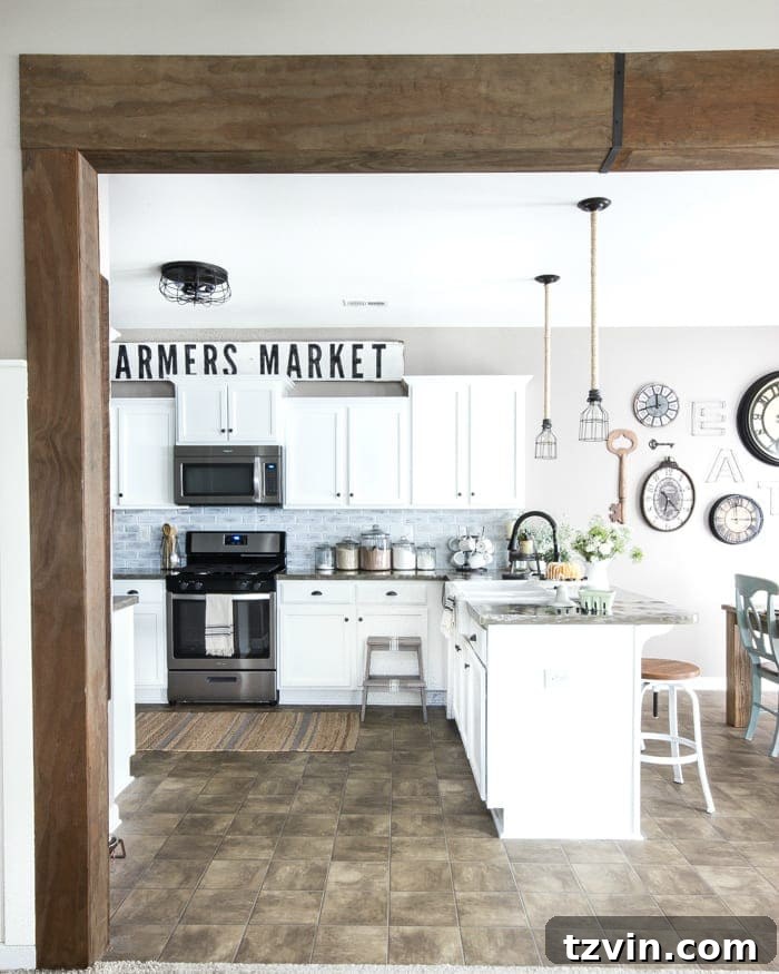 Unveiling Our Modern Farmhouse Kitchen Remodel 16 Modern Farmhouse Kitchen Makeover Reveal | blesserhouse.com - So many budget-friendly DIY projects packed into one kitchen!