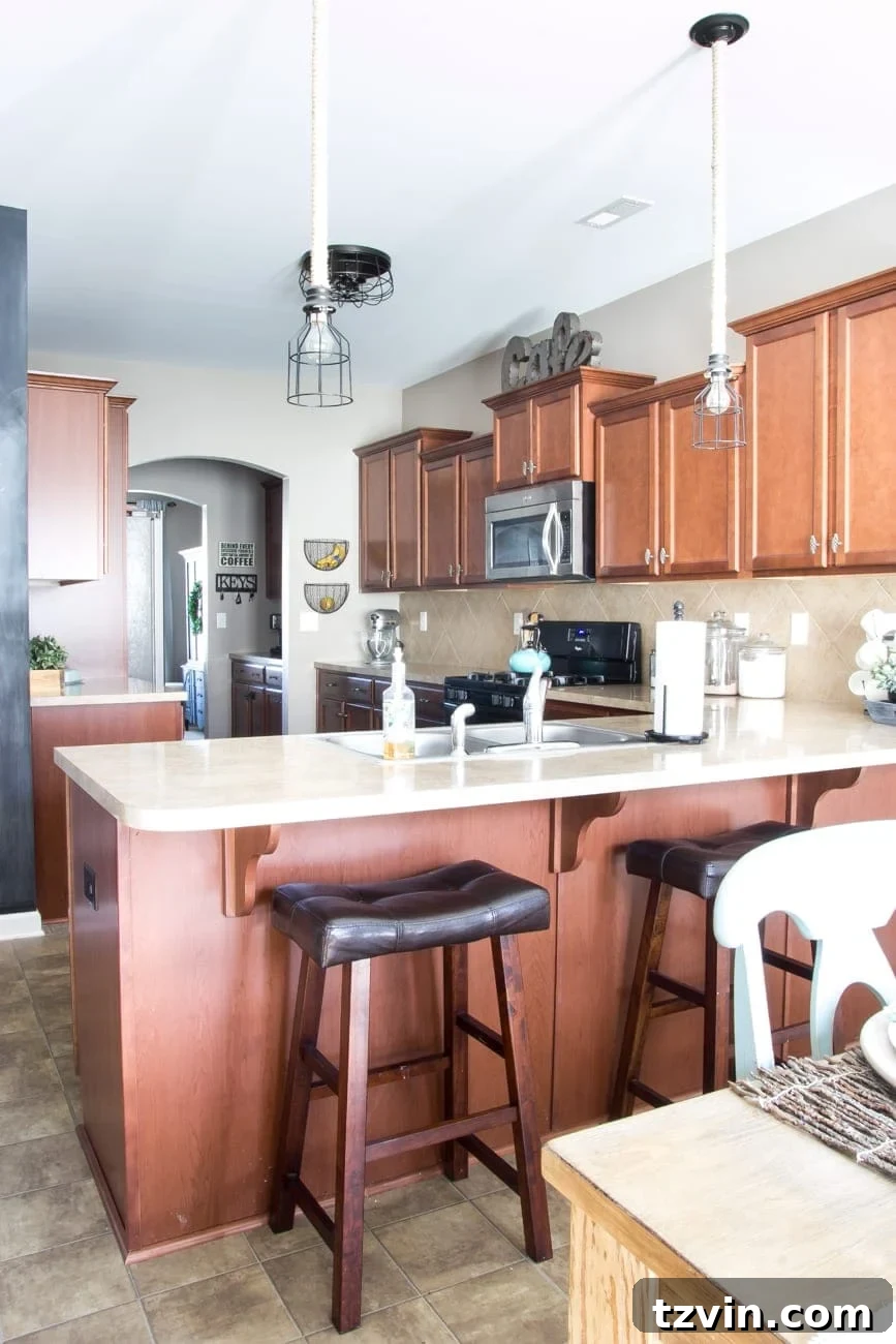 Unveiling Our Modern Farmhouse Kitchen Remodel 3 Modern Farmhouse Kitchen Makeover Reveal | blesserhouse.com - So many budget-friendly DIY projects packed into one kitchen!