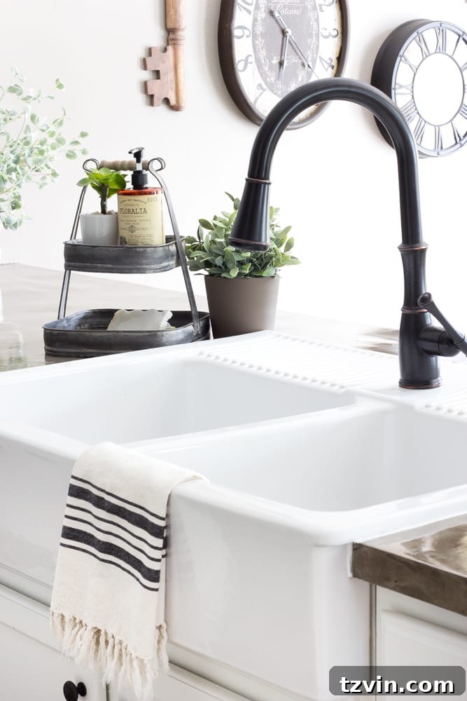 Unveiling Our Modern Farmhouse Kitchen Remodel 22 Modern Farmhouse Kitchen Makeover Reveal | blesserhouse.com - So many budget-friendly DIY projects packed into one kitchen!