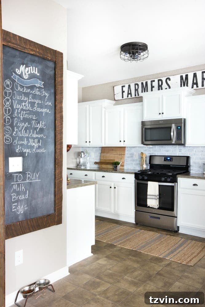 Unveiling Our Modern Farmhouse Kitchen Remodel 23 Modern Farmhouse Kitchen Makeover Reveal | blesserhouse.com - So many budget-friendly DIY projects packed into one kitchen!