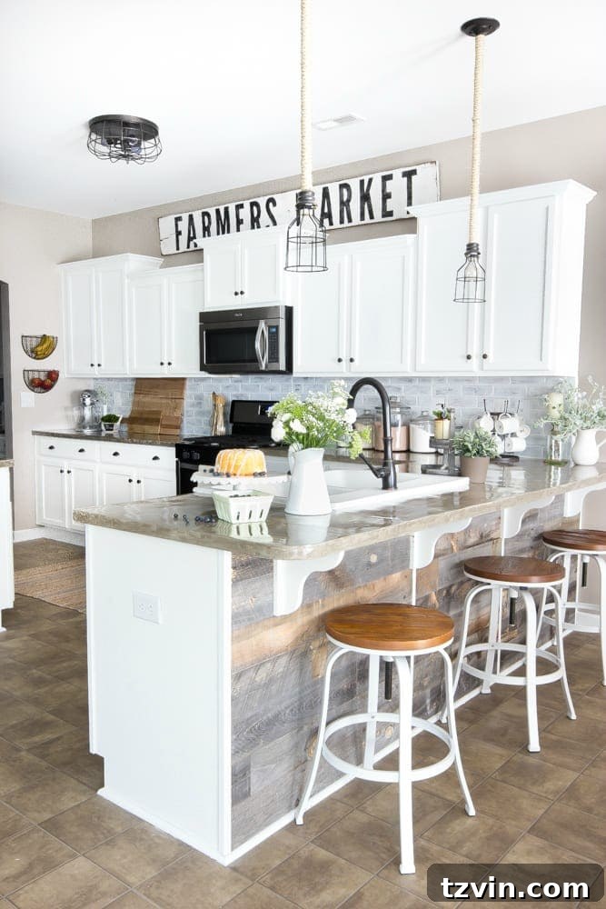 Unveiling Our Modern Farmhouse Kitchen Remodel 4 Modern Farmhouse Kitchen Makeover Reveal | blesserhouse.com - So many budget-friendly DIY projects packed into one kitchen!