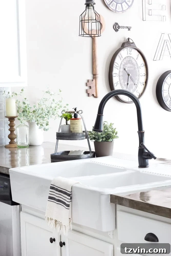 Unveiling Our Modern Farmhouse Kitchen Remodel 6 Modern Farmhouse Kitchen Makeover Reveal | blesserhouse.com - So many budget-friendly DIY projects packed into one kitchen!