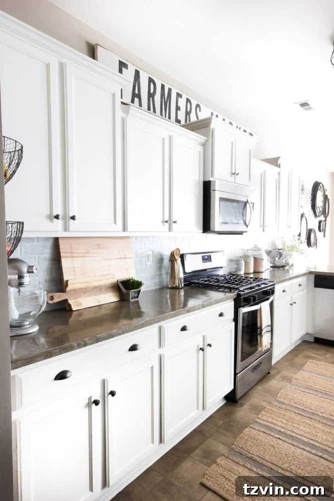 Unveiling Our Modern Farmhouse Kitchen Remodel 10 Modern Farmhouse Kitchen Makeover Reveal | blesserhouse.com - So many budget-friendly DIY projects packed into one kitchen!