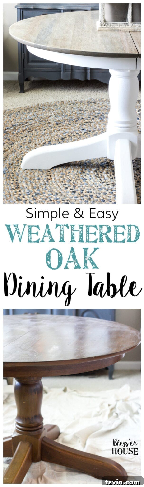 Oak Dining Table Reborn 14 Pin This