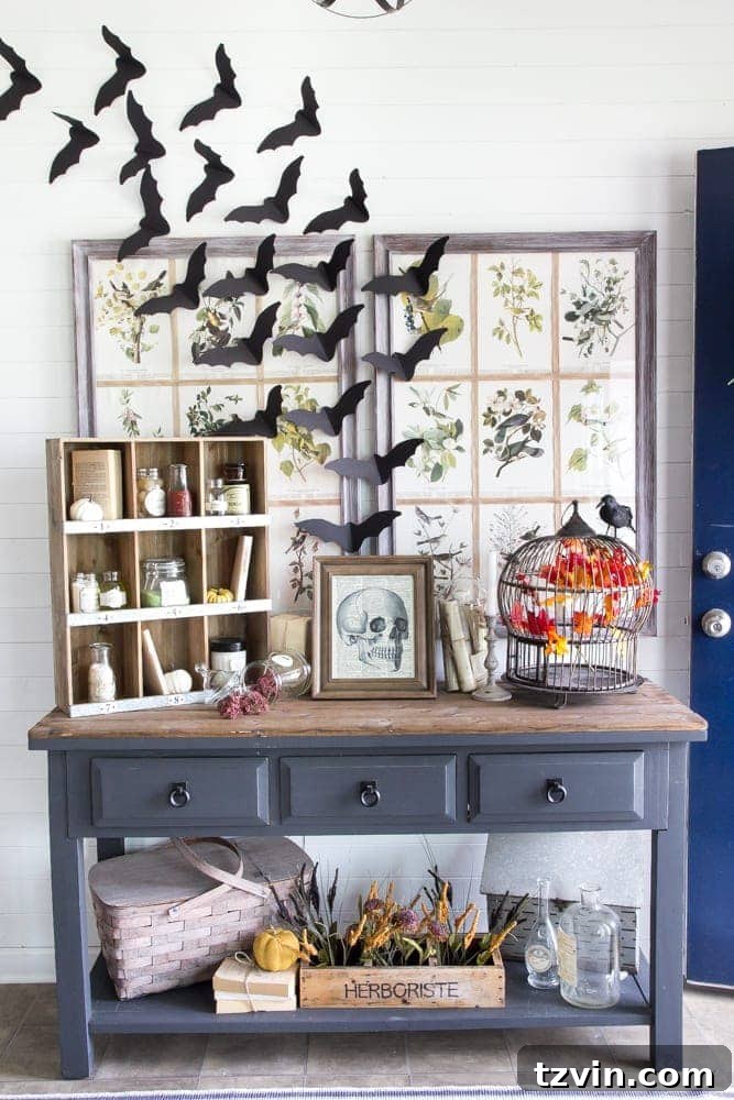 Halloween Entryway, Dictionary Art, Potion Printables + 35 Free Fall Printables | blesserhouse.com