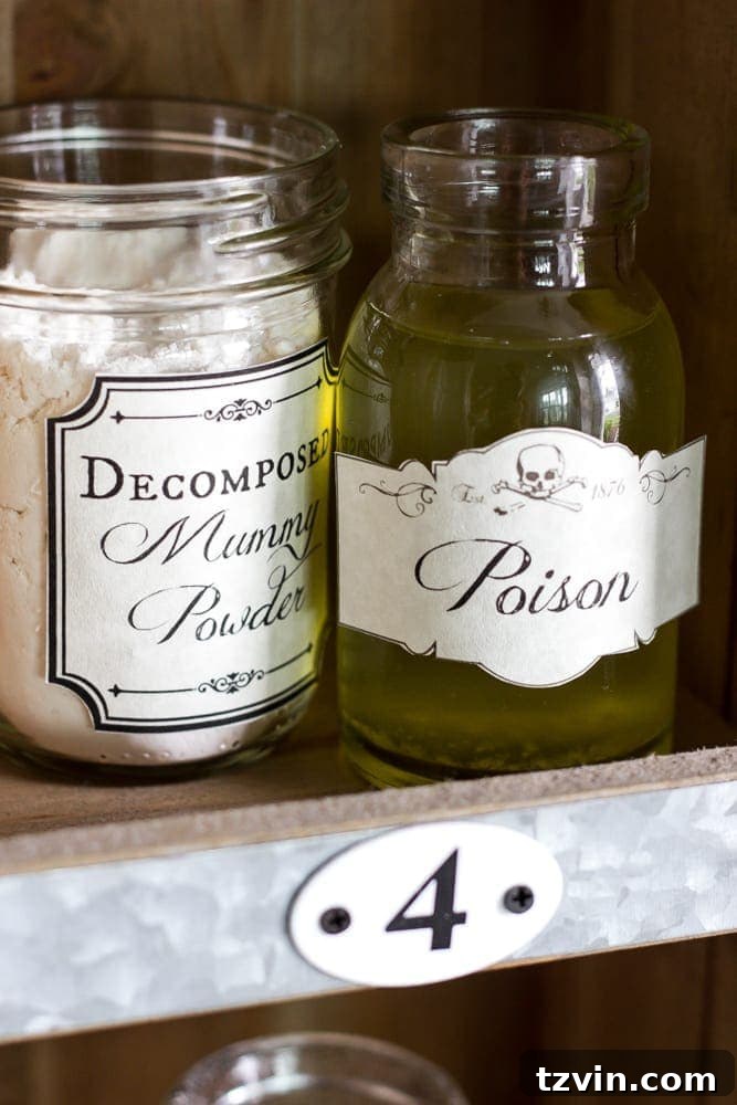 Halloween Entryway, Dictionary Art, Potion Printables + 35 Free Fall Printables | blesserhouse.com