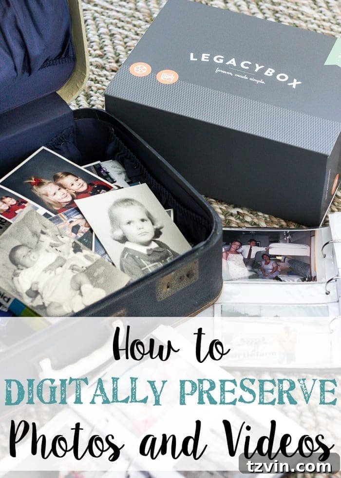 Future-Proof Your Visual Heritage 14 How to Digitally Preserve Photos and Videos | blesserhouse.com - The easiest way to clean out old memories, photos, VHS, cassette tapes, reels, and transfer them digitally. #sponsored