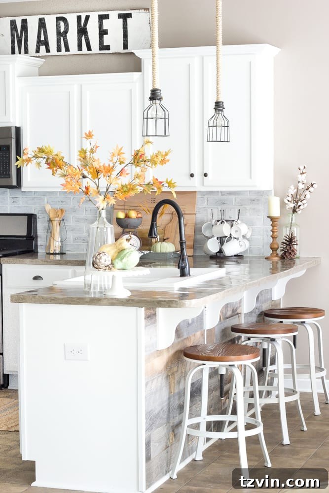 Fall Home Tour 2016 | blesserhouse.com - Tips and tricks for how to incorporate fall decor easily and inexpensively in your home. 