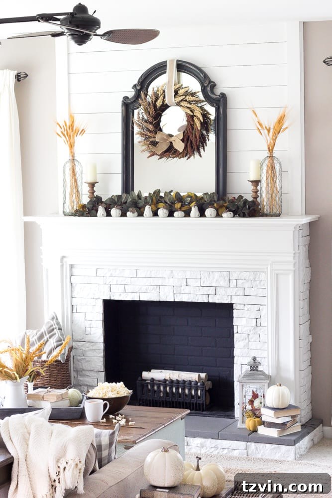 Fall Home Tour 2016 | blesserhouse.com - Tips and tricks for how to incorporate fall decor easily and inexpensively in your home. 