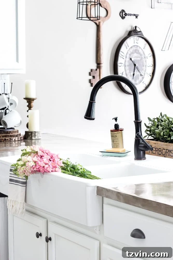 Is the IKEA Farmhouse Sink Worth It 6 IKEA Farmhouse Sink Review | blesserhouse.com - What to know before buying the Ikea farmhouse sink Domsjo- how well it cleans, how functional it is, and if it's the right investment for your kitchen.