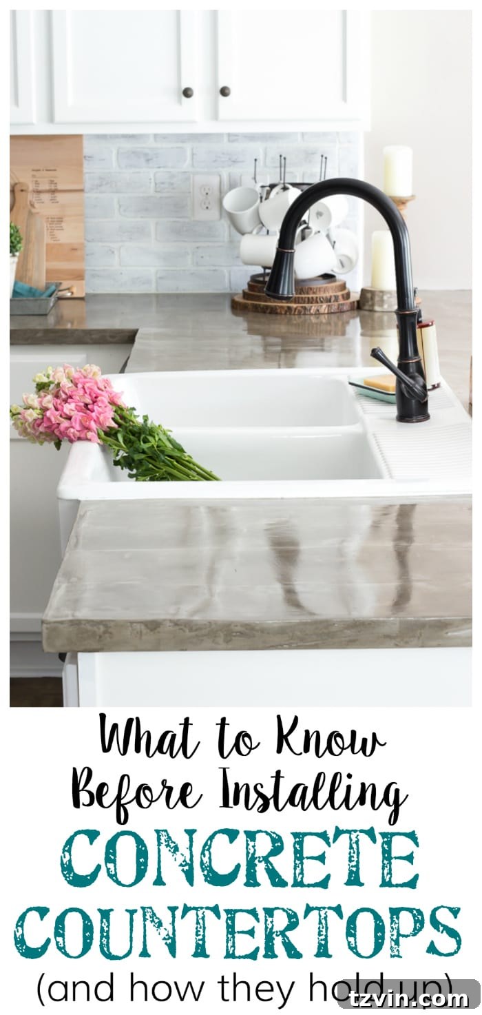 concrete counter top design