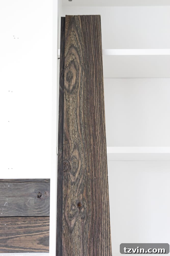 DIY Wood Plank Accent Wall - One Room Challenge Week 4 5 Finished Wood Plank Wall