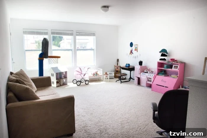 Eclectic Farmhouse Playroom Makeover | blesserhouse.com - A boring and cluttered playroom gets a modern eclectic farmhouse makeover on a budget with DIY projects, smart storage solutions, and inexpensive finds. popular pin