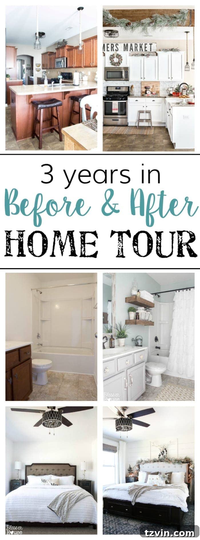 Suburban Tract House Before and After Home Renovation Tour