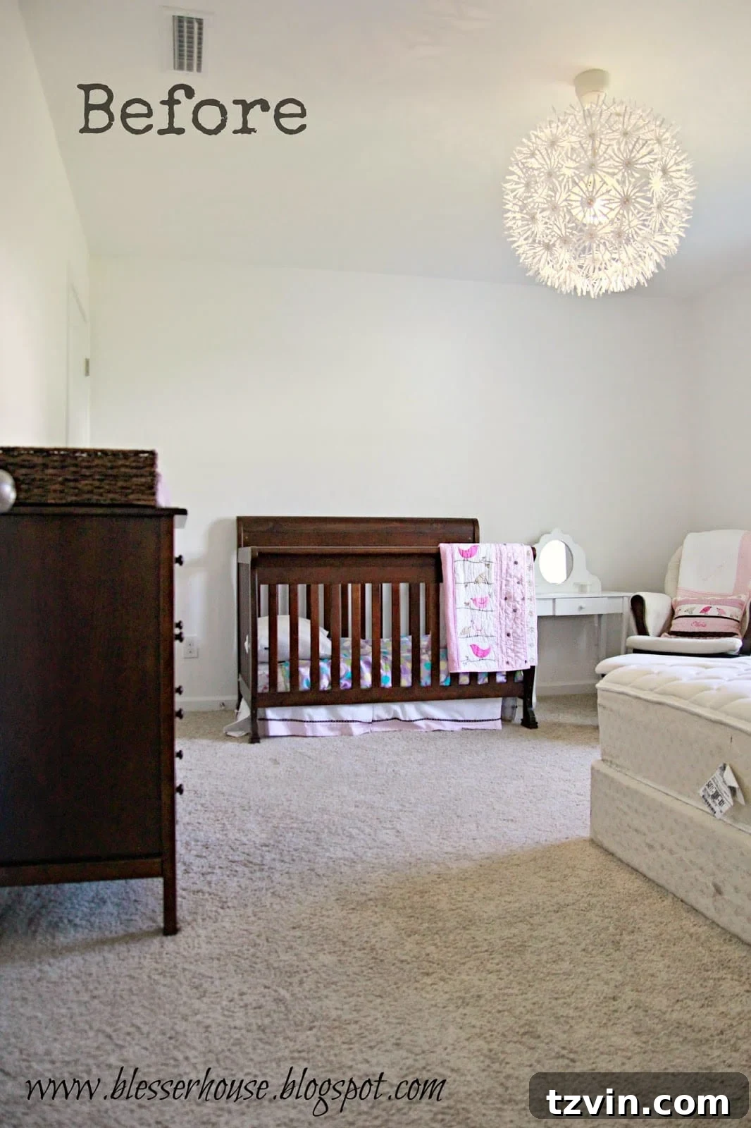 Olivia's Bedroom Before Girly Makeover