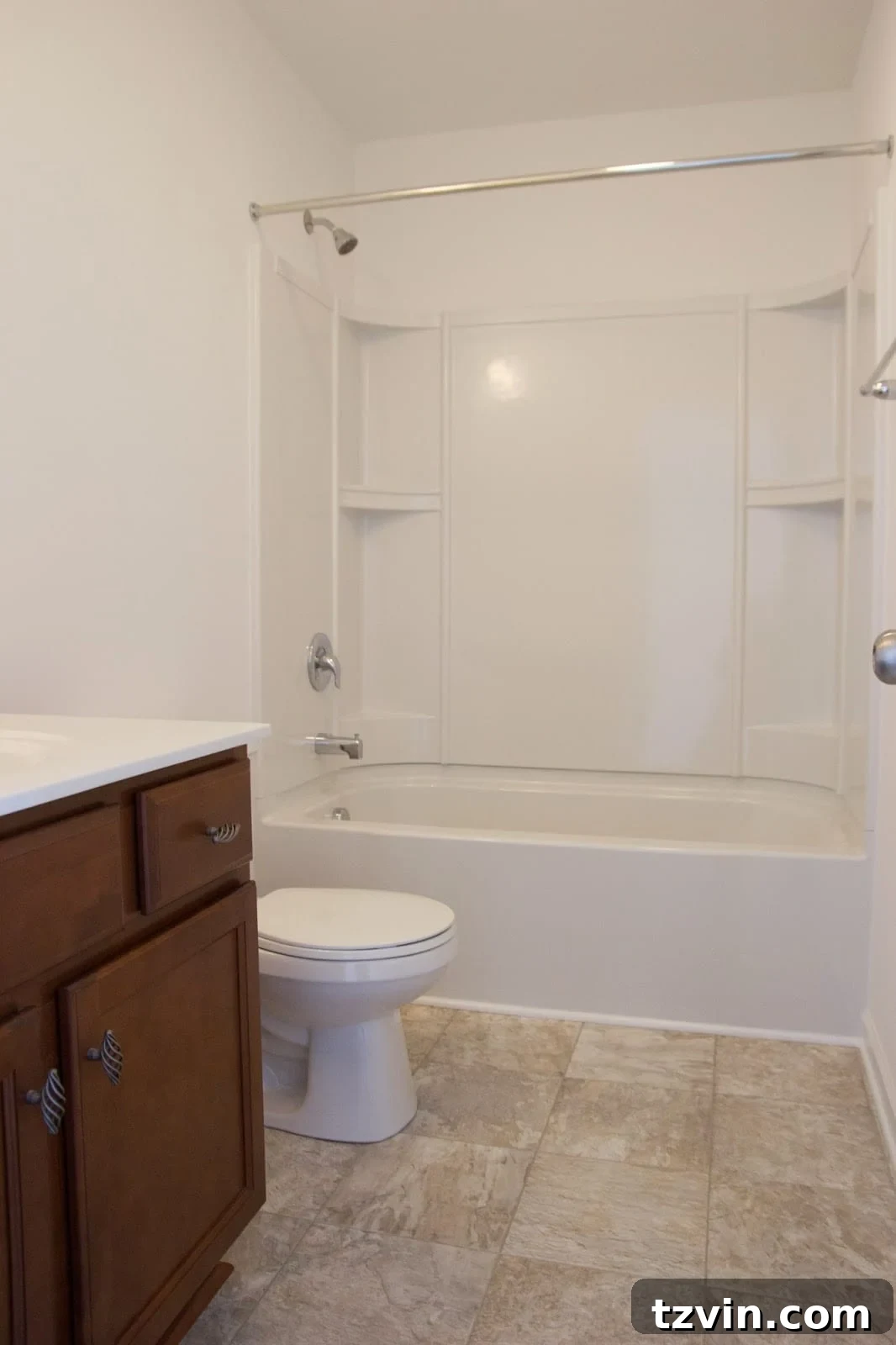 Hall Bathroom Before Simple Paint and Mirror Makeover