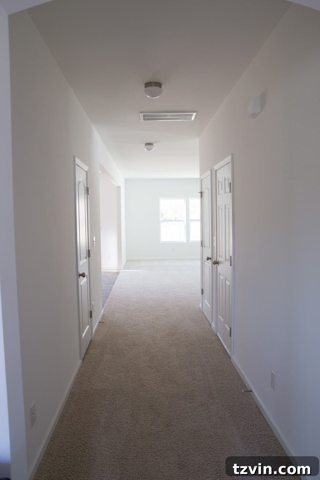Narrow Hallway Before Home Makeover