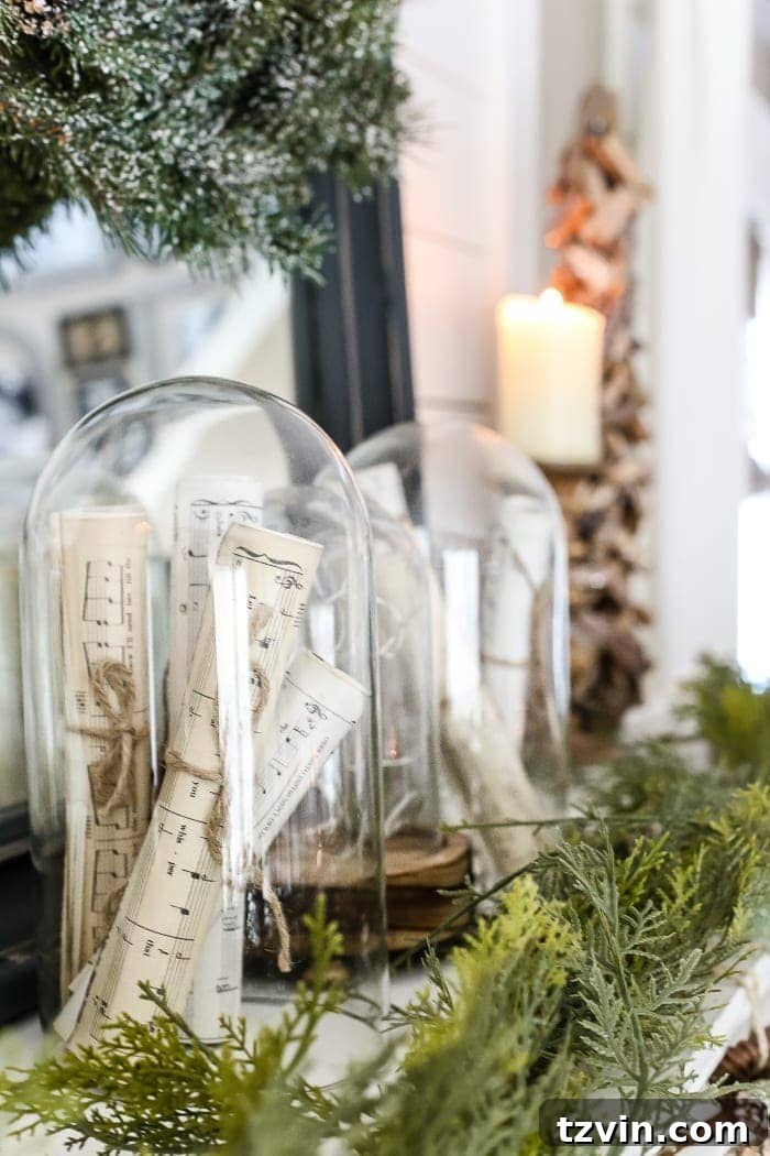 Beyond the Baubles: Winter Mantel and Living Room Comforts 11 After-Christmas Winter Mantel and Living Room | blesserhouse.com - A tour of an after-Christmas winter mantel and living room with thrifty ideas and creative budget decor to help bring warmth and life to your home.