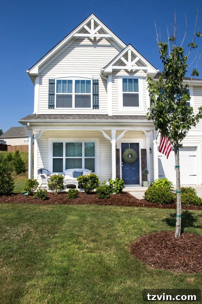 Your Blueprint for a Lightning-Fast Home Sale 5 A charming front porch and well-maintained garden, enhancing curb appeal.