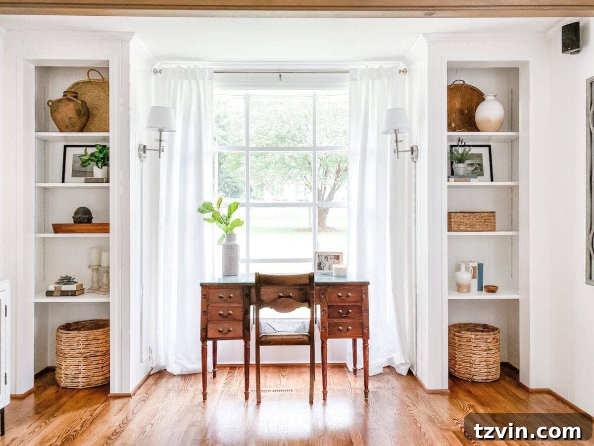 how to style a room with accents on shelves and tabletops, showcasing personality