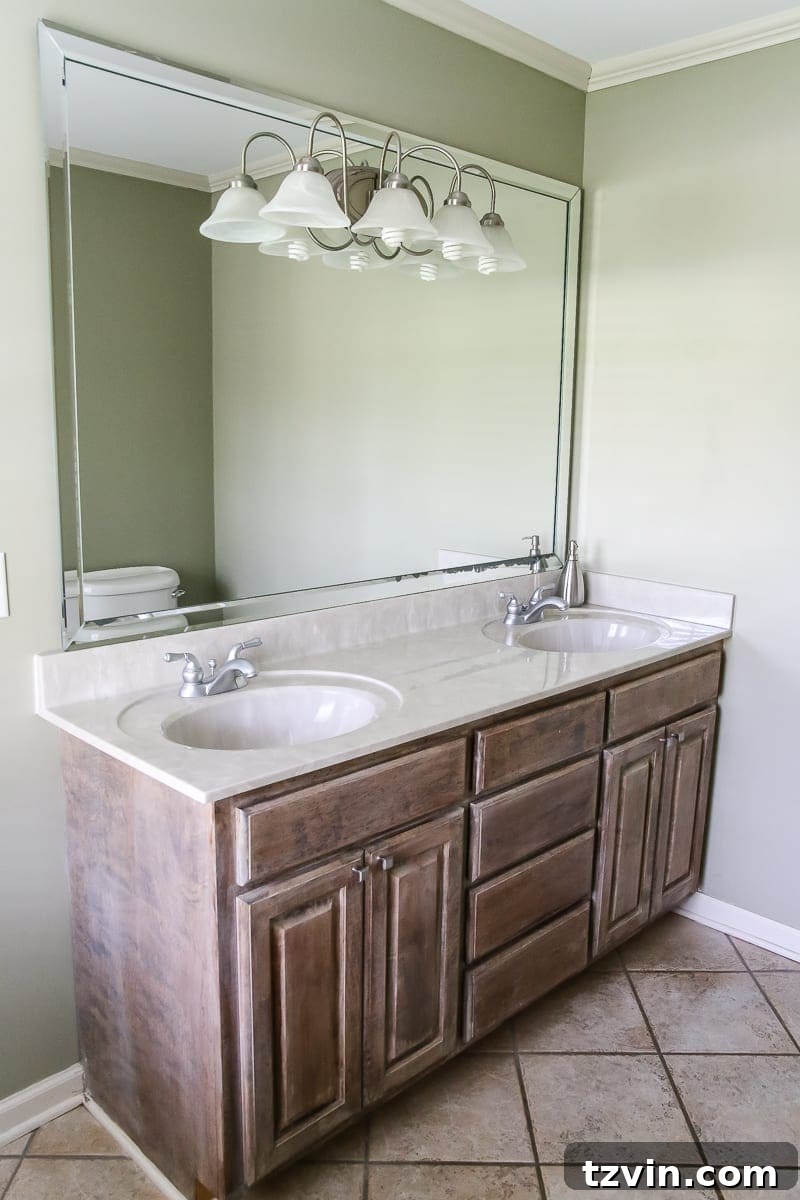 New House Interior Blank Slate Tour 26 Master Bathroom Before Redesign - Flooring and Layout Updates
