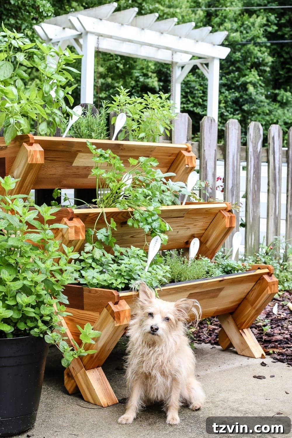 Craft Your Own Wooden Spoon Plant Tags 12 DIY Wooden Spoon Garden Markers | blesserhouse.com - A simple tutorial for how to craft your own vintage-inspired garden markers made from wooden spoons, plus a resource for a beautiful stacked herb garden.