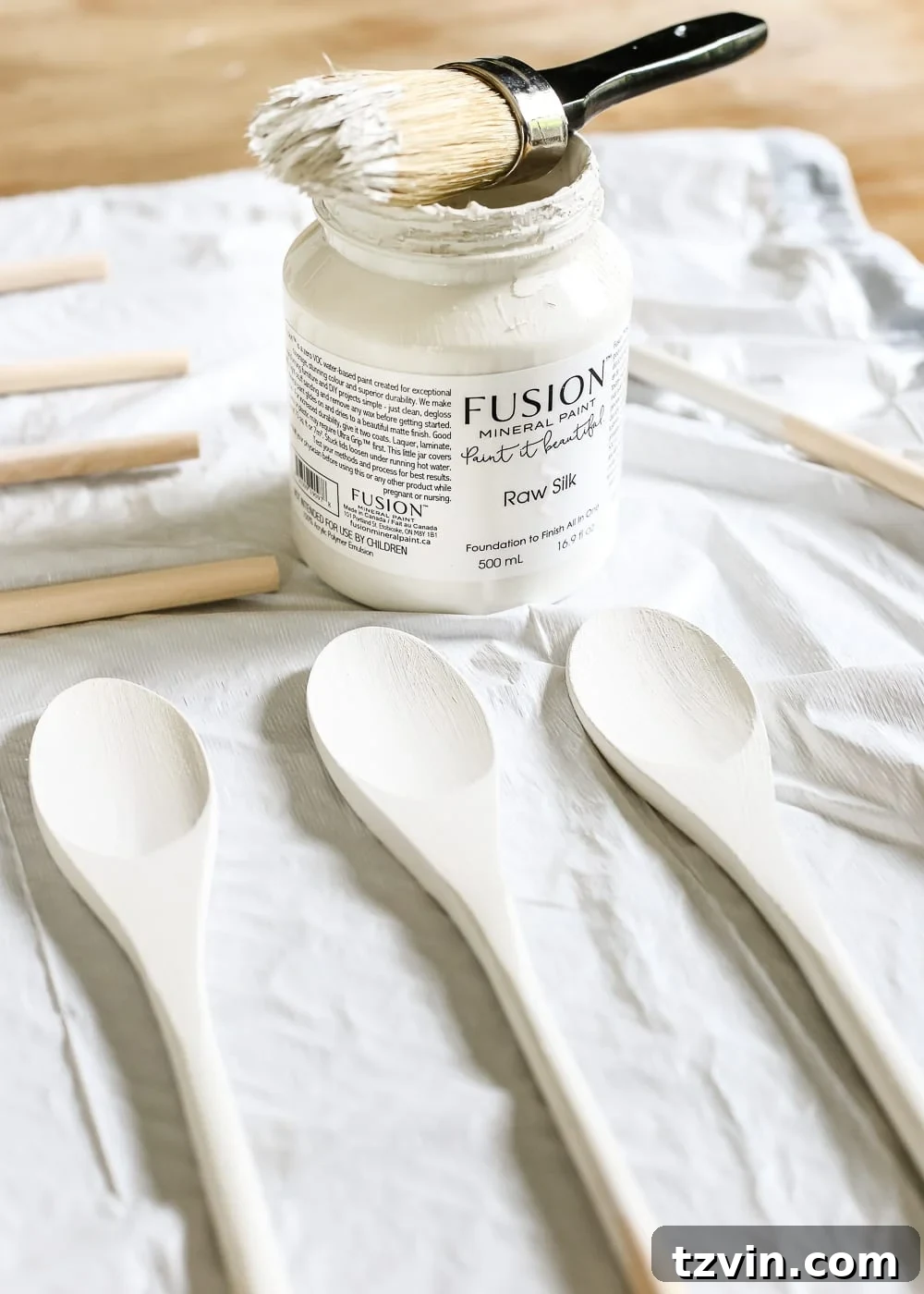 Craft Your Own Wooden Spoon Plant Tags 4 DIY Wooden Spoon Garden Markers | blesserhouse.com - A simple tutorial for how to craft your own vintage-inspired garden markers made from wooden spoons, plus a resource for a beautiful stacked herb garden.