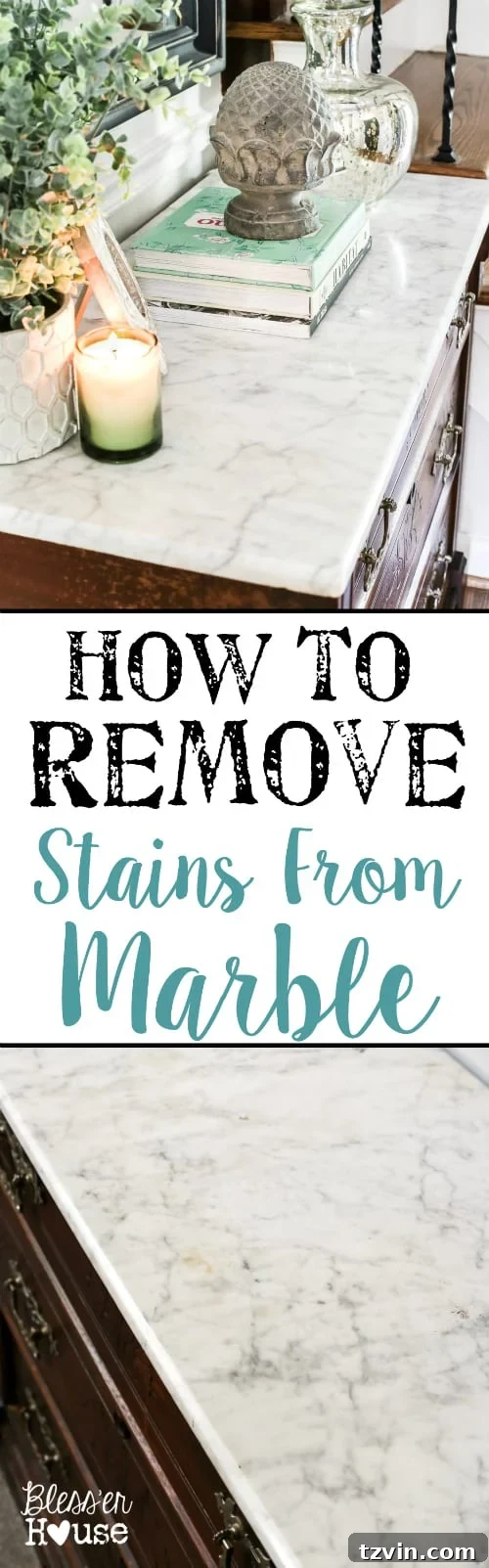 How to Remove Stains from Marble: Pin for Later