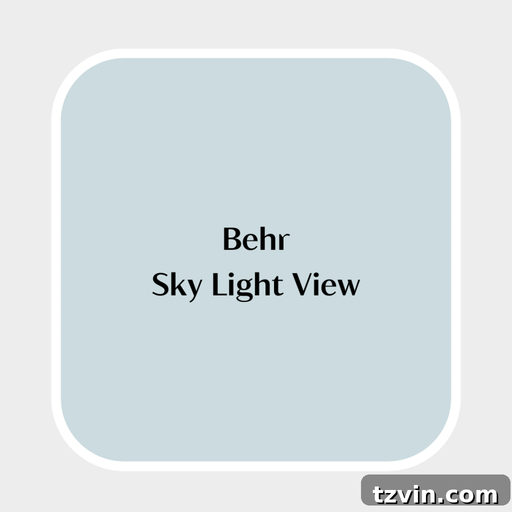 Best Haint Blue for Porch Ceilings 16 behr sky light view