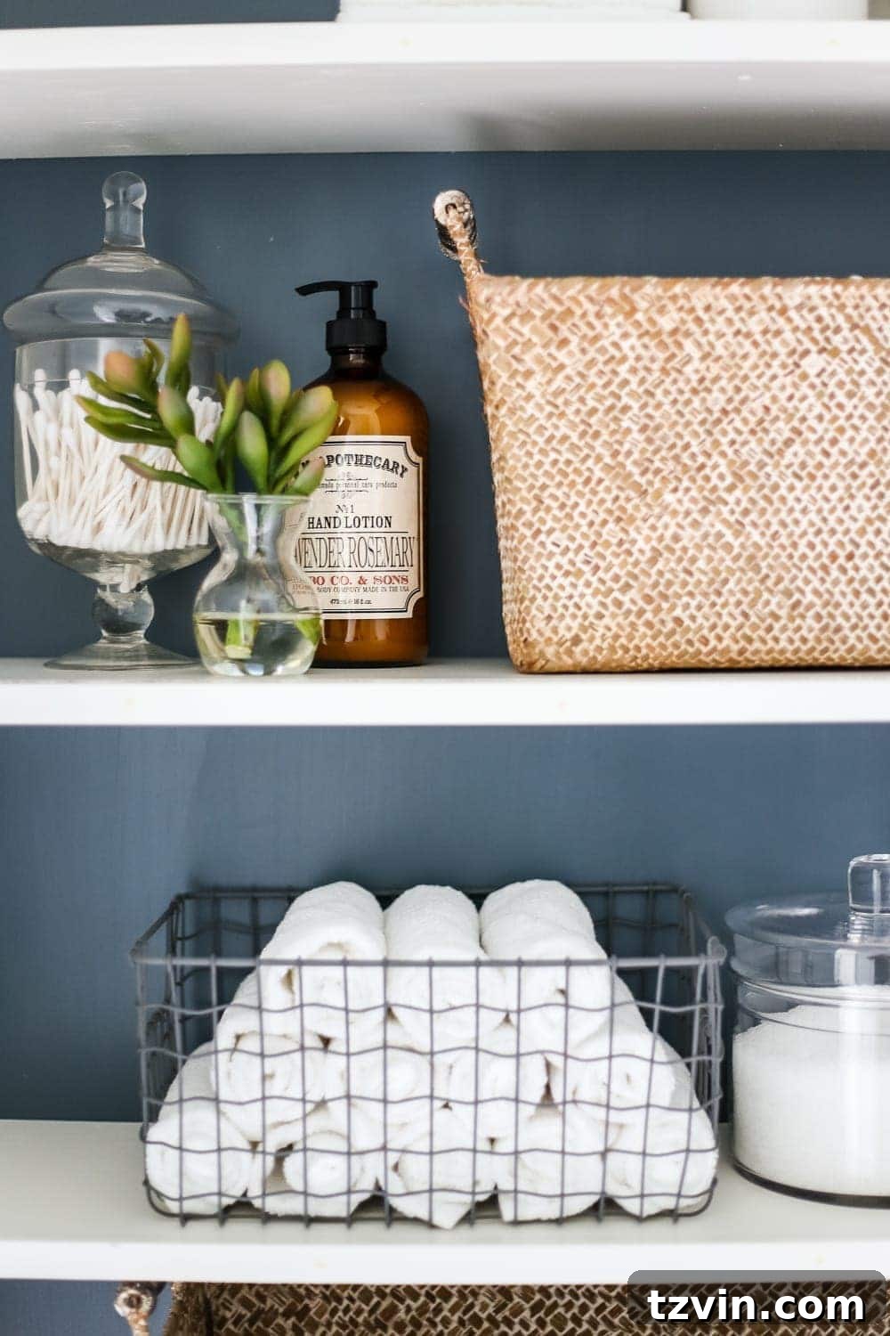 Lowes Bathroom Remodel Showcase 31 Faux succulents and natural elements bring life and texture to the modern farmhouse bathroom.