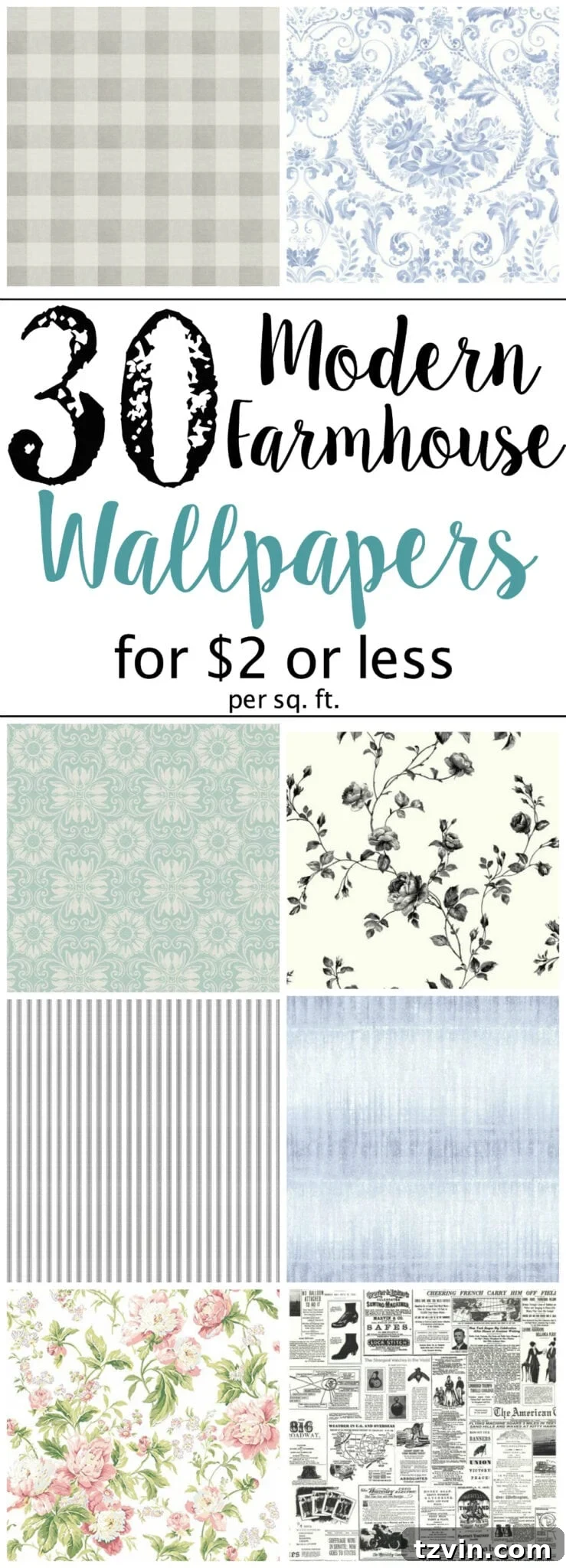 Affordable Modern Farmhouse Wallpaper Ideas 2 30 Modern Farmhouse Wallpaper Designs on a Budget | Transform your home with stylish yet affordable modern farmhouse wallpapers.
