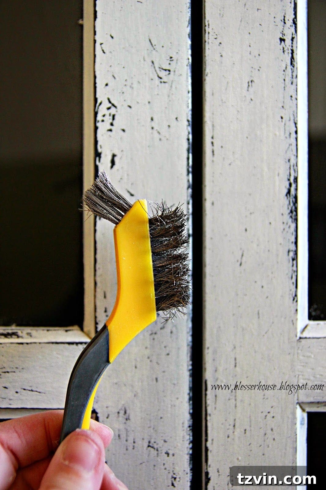 Revive Your Furniture: The Easy Paint Transformation 25 how to get a chippy distressed look on painted furniture using a wire brush