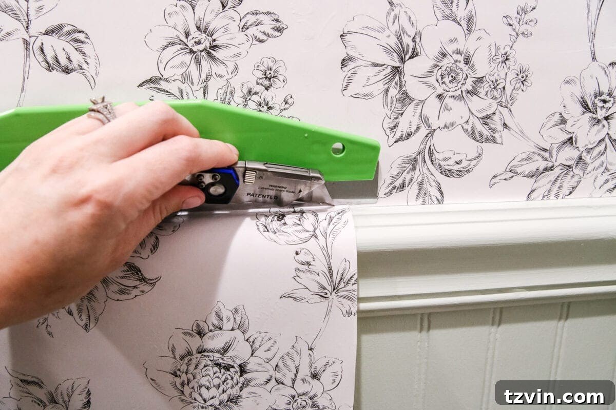 Wallpaper Hanging Made Simple for Newbies 8 Beginner's Guide to Hanging Wallpaper | blesserhouse.com - A step-by-step tutorial for how to hang wallpaper along with a full supply list and tips for first-timers.