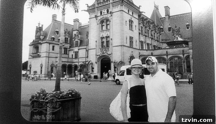Personal Biltmore honeymoon photo, a cherished memory displayed.