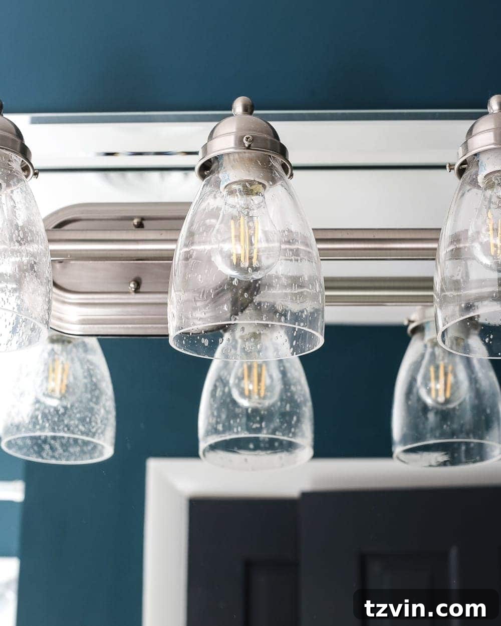 Effortless Light Fixture Update 3 The Easiest Way to Refresh a Light Fixture | blesserhouse.com - One simple way to refresh a bathroom vanity light fixture inexpensively and in under 5 minutes without any electrical work. #lightfixture #simplediy