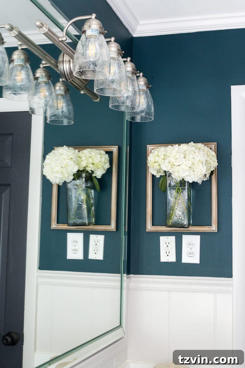 Dual Purpose Dream Bathroom Reveal 7 Kid's / Guest Bathroom Makeover on a Budget | blesserhouse.com - A shared kid's / guest bathroom gets a full makeover for less than $500 using just paint, DIY tutorials, and decorating tricks. #bathroom #homeimprovement