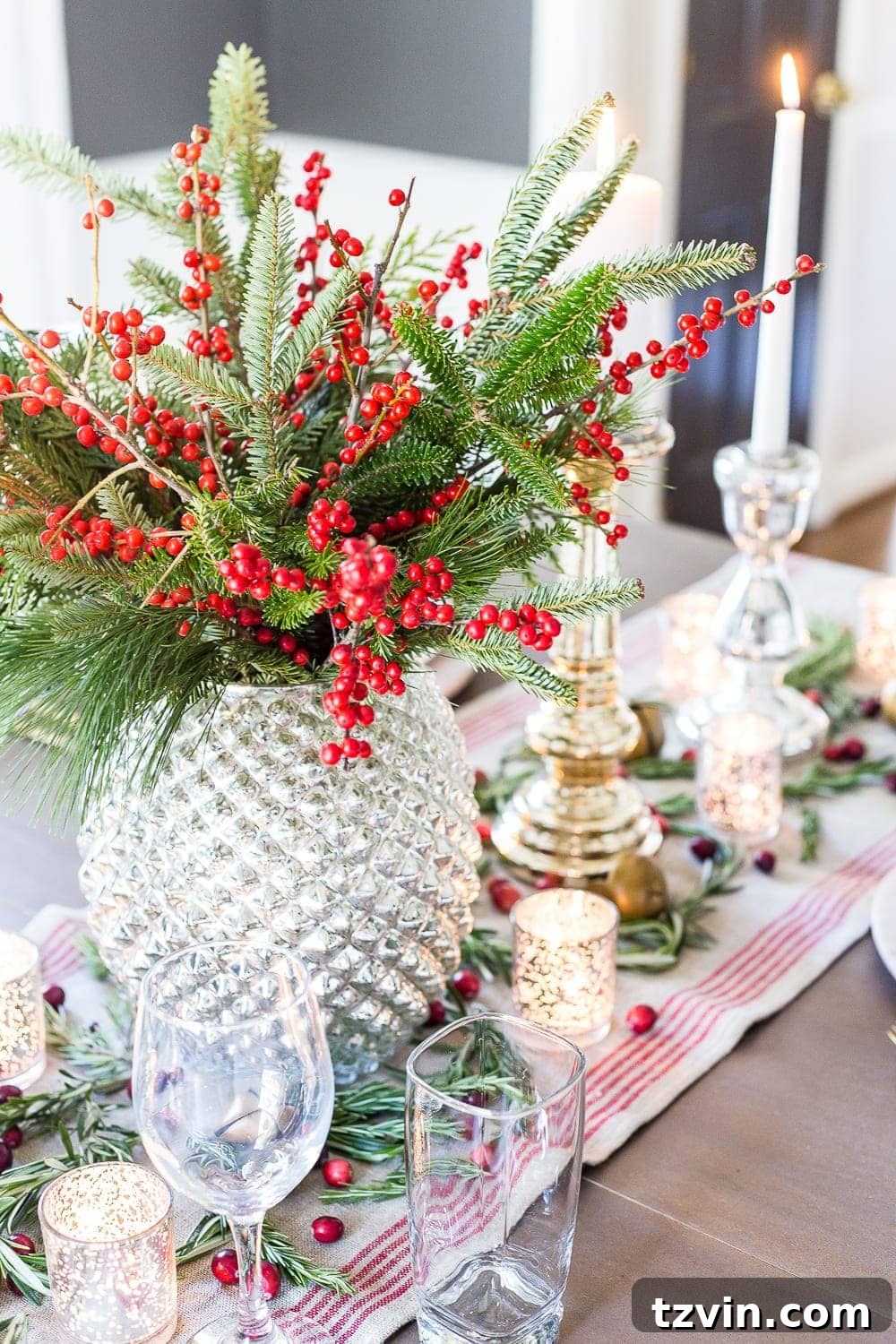 Yuletide Mercury Shimmer 5 Thrift Store Finds for Christmas Tablescape Decor