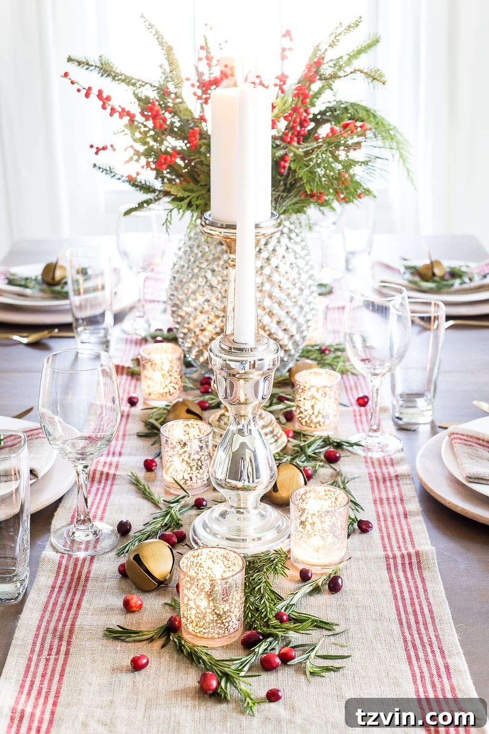 Yuletide Mercury Shimmer 6 Affordable Mercury Glass Votive Holders for Christmas