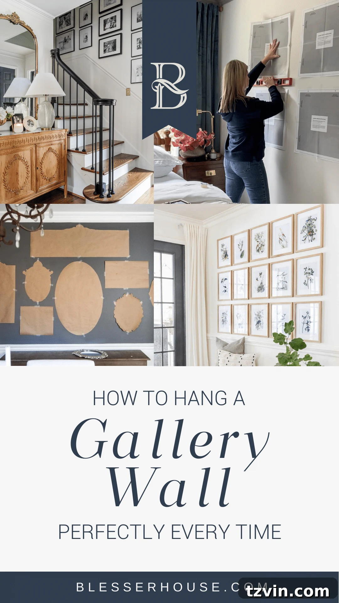 Perfect Gallery Wall Installation 2 how to hang a gallery wall
